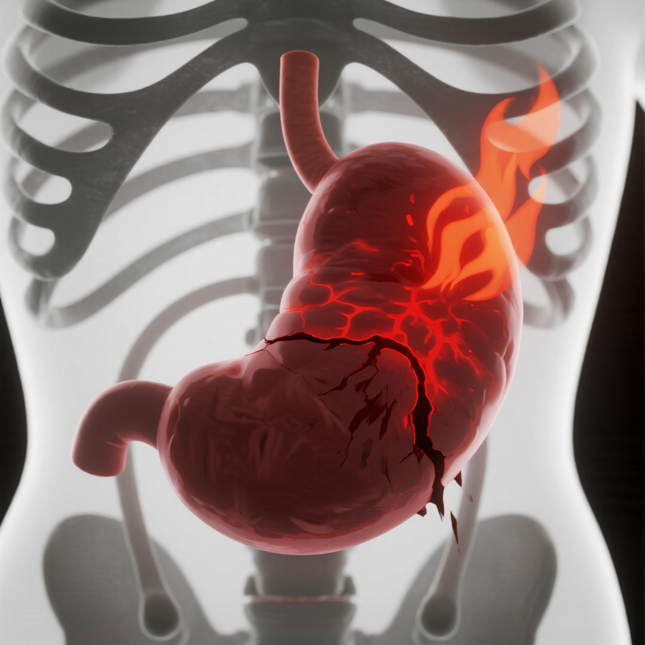 Gut Health Crisis Illustration